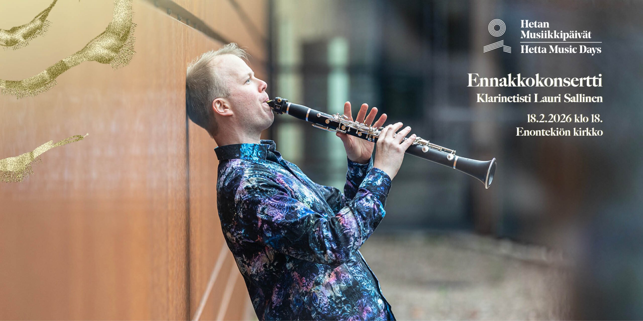 Klarinetisti Lauri Sallinen, kuva Anu Jormalainen